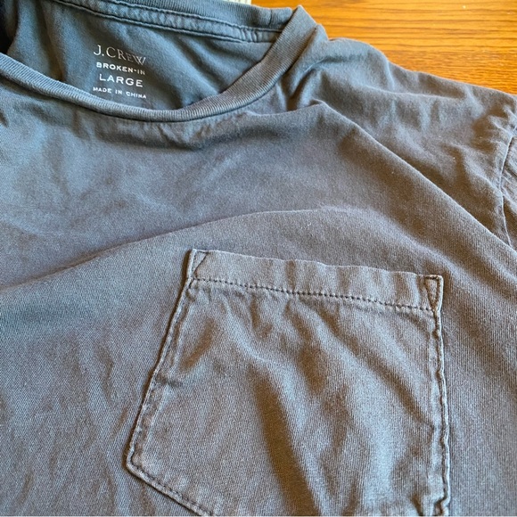 J.Crew Long Sleeve Pocket T-Short in Large Dark Grey - Picture 4 of 4